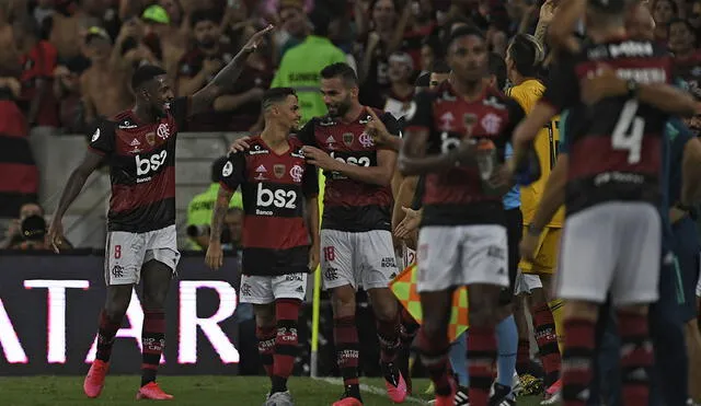 Flamengo derrotó 3-0 a Independiente del Valle y se quedó con la primera Recopa Sudamericana de su historia. Foto: AFP.