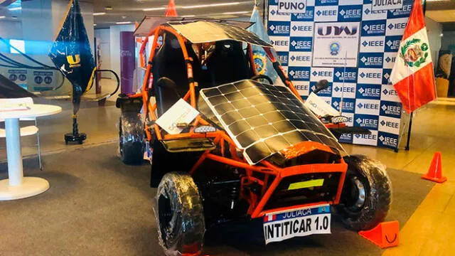 Estudiantes universitarios de Juliaca crean un auto solar