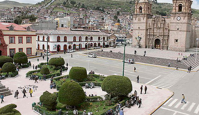 Plaza de armas de Puno.