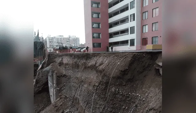 Surco: Obra ocasiona derrumbe y afecta estacionamiento colindante [VIDEO]