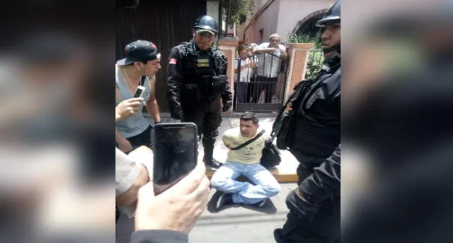 Tras persecución detienen a venezolano por robo de celular en Arequipa [VIDEO]
