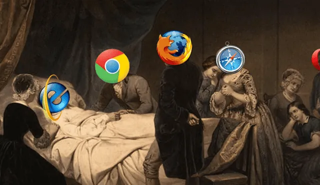 Los divertidos memes por la 'muerte' de Internet Explorer no se hicieron esperar. Foto: Captura.