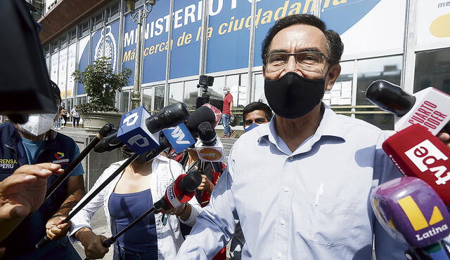 Relato. Martín Vizcarra contó la conversación que tuvo con César Acuña dos años atrás, sobre una pretensión que no aceptó. Foto: Marco Cotrina/La República