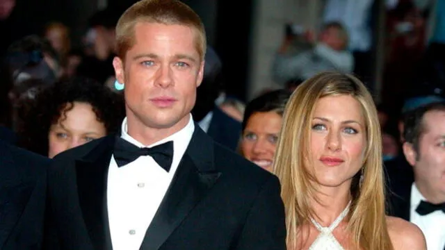 Brad Pitt y Jennifer Aniston pasaron juntos una fiesta navideña