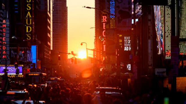 Apagón en Manhattan, Nueva York. Foto: AFP.