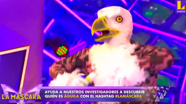 Cristian Rivero se disfraza de águila en La máscara Foto: captura