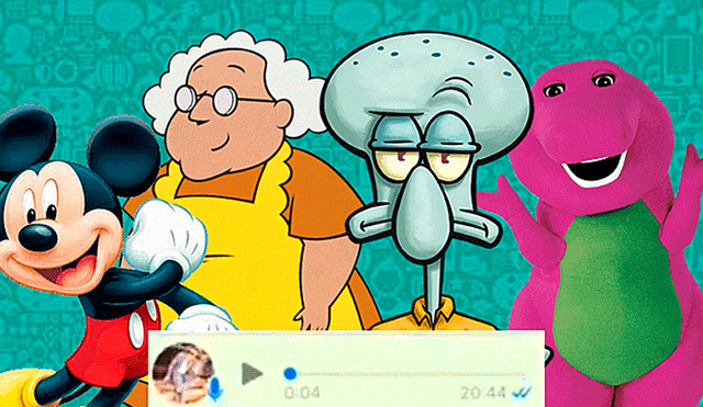 WhatsApp: mediante audios las caricaturas animadas de televisión sorprenden al pedir cigarros [VIDEO] 