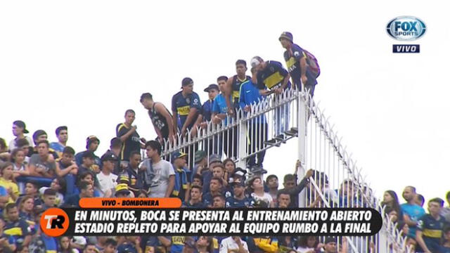 River Plate vs Boca Juniors: hinchas 'xeneizes' llenaron la 'Bombonera' para el entrenamiento abierto [VIDEO]