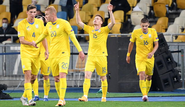 Ucrania venció 1-0 a España por la Liga de Naciones. Foto: AFP