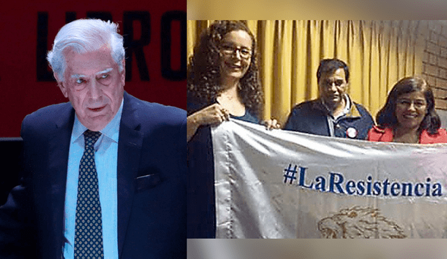 Mario Vargas Llosa fue atacado por 'La resistencia'. Foto: La República.