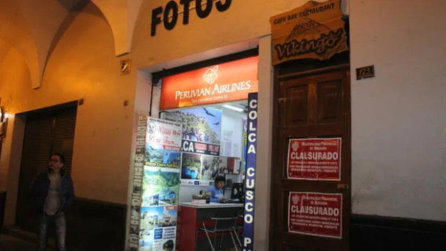 Clausuran restaurantes Arequipa
