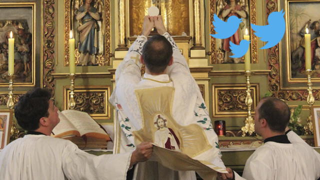 En Twitter desata controversia el ‘coqueto’ chiste de un sacerdote [FOTO]