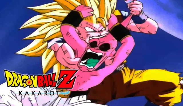 Dragon Ball Z Kakarot recrea épica pelea entre Kid Boo y Goku SSJ3.