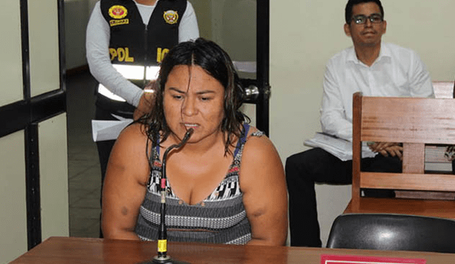 Mujer fue condenada a 28 años de prisión por el delito de parricidio en agravio de su pareja. Foto: Difusión
