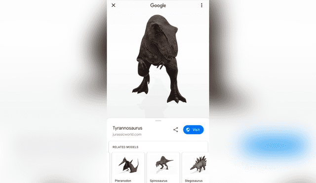 Son un total de 10 dinosaurios que puedes observar en realidad aumentada. Revisa la lista en la nota.
