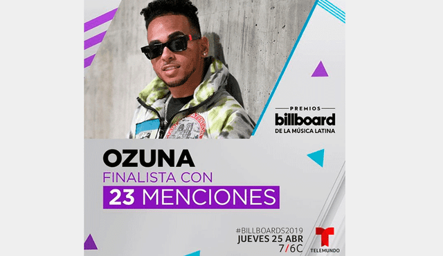  Billboard 2019: Ozuna bate récords con 23 nominaciones pese a polémico video íntimo