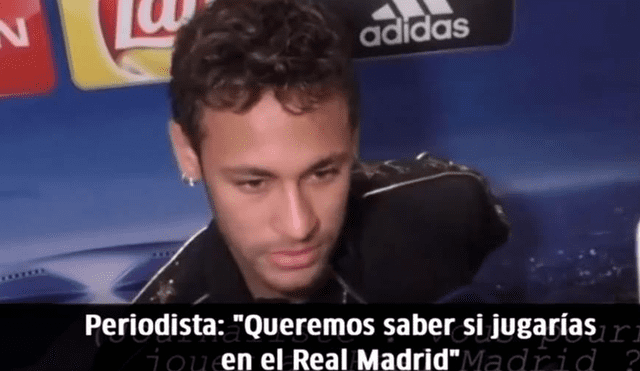 Neymar reacciona de forma increíble cuando le preguntaron por el Real Madrid [VIDEO]