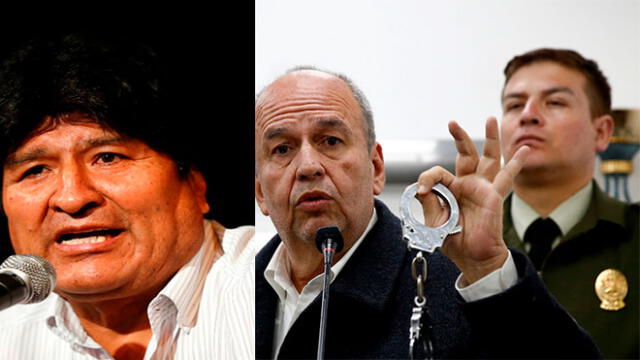 Evo Morales reaccionó a la rueda de prensa de este miércoles de Arturo Murillo. Foto: composición