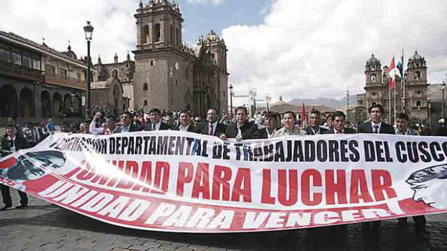 Federación de Trabajadores de Cusco apoya referéndum