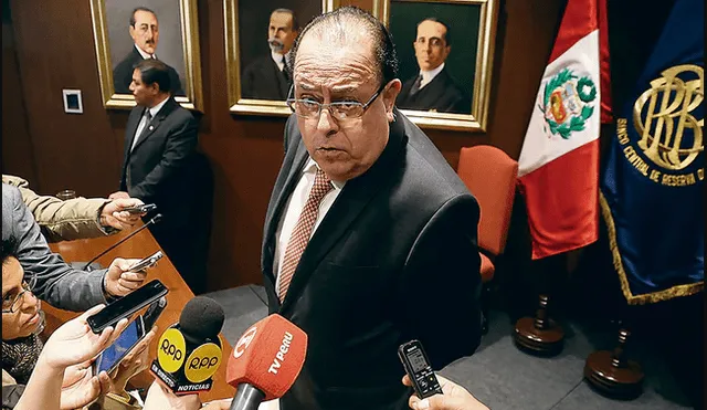 Julio Velarde corrigió su reporte de 4% a 3,4%.