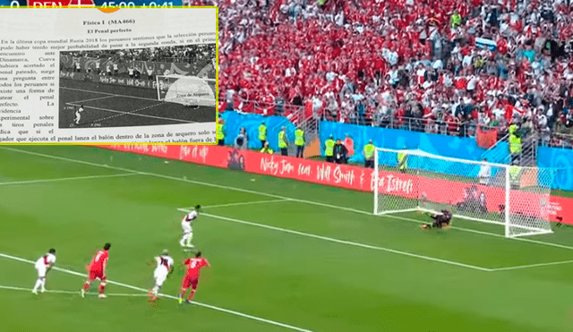 Facebook: peruano enseña Física usando como ejemplo el penal que falló Cueva en Rusia 2018 [FOTOS]