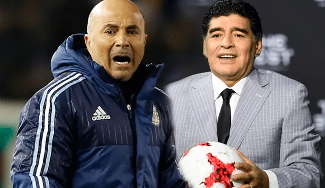 Maradona critica a Sampaoli por su "mal trabajo" con la selección argentina