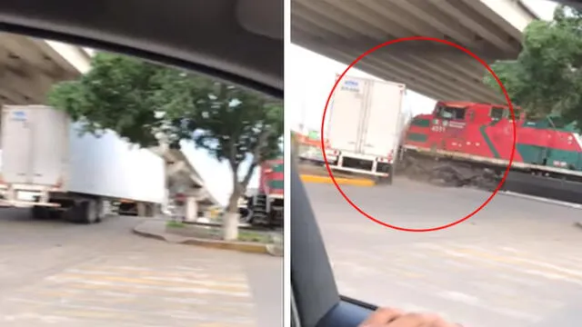 YouTube: joven grabó el preciso instante en el que un tren impactó contra un camión