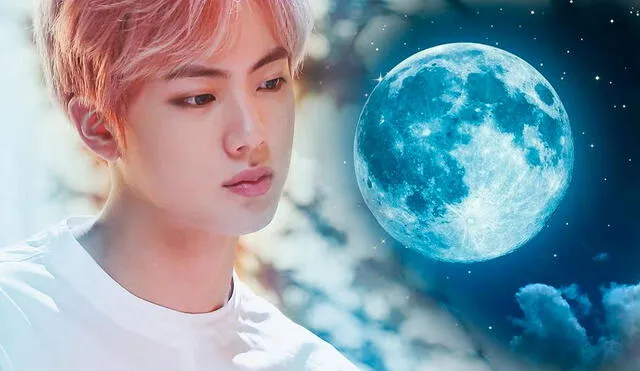 La luna le pertenece a Jin (BTS) de acuerdo con  la NASA. Crédito: fotocomposición