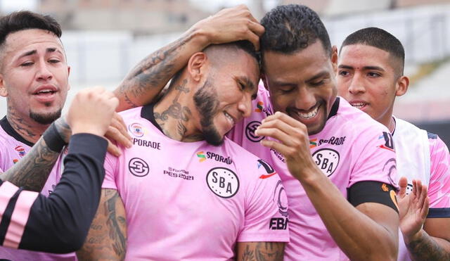 Tarek Carranza anotó el 3-2 del Boys ante Cusco con un remate desde el punto de penal. Foto: Liga de Fútbol Profesional.