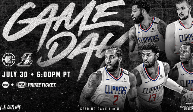 Lakers vs Clippers por la NBA.