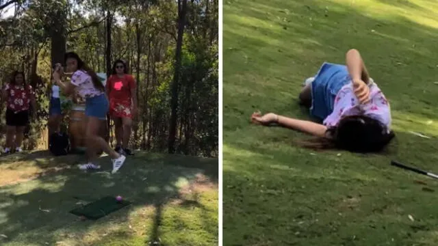 Vía Facebook: quiso jugar golf, pero terminó pasó la peor vergüenza de su vida [VIDEO]