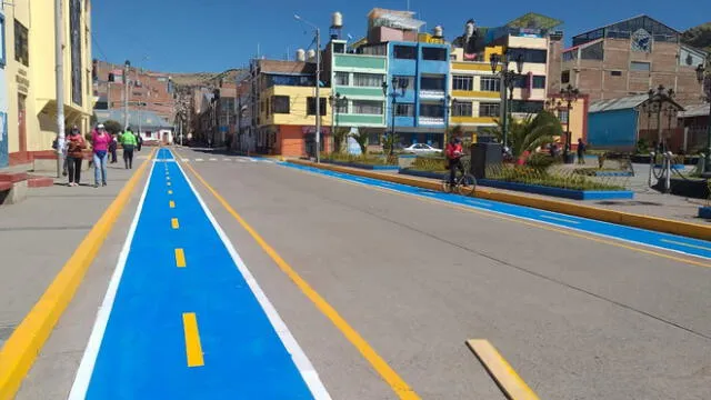 Desde el último miércoles la Gerencia de Transportes y Seguridad Vial, comenzó con los trabajos de pintado de vías para ciclistas.