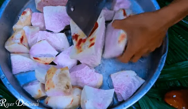 YouTube viral: encuentran extraña papá gigante, la cocinan y realizan exquisito platillo