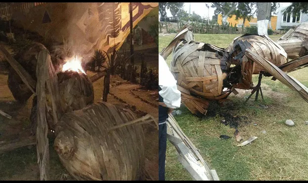 Barranco: denuncian que la escultura de "La hormiga gigante" fue quemada