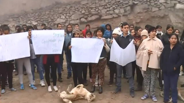 Propietarios del asentamiento humano pide que se les brinde seguridad ante las mafias que los amenazan. (Foto: Captura de video / América Noticias)
