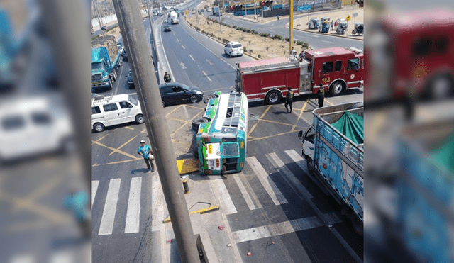 Accidente vehicular a la altura del km 39 de la Panamericana Norte deja seis heridos. Foto: Ancón es Ancón FB