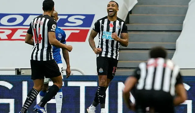 Newcastle se impuso 2-1 ante Everton por la Premier League. Foto: AFP