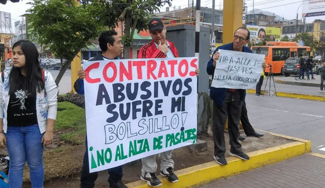Usuarios protestan por inicio de cobro de S/ 2.85 en Metropolitano [FOTOS y VIDEO]