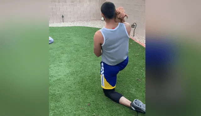 A través de YouTube se hizo viral el momento en que un joven realiza unas asombrosas acrobacias junto a su dueño.