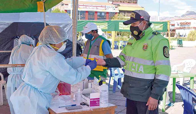 TAMIZAJE. La Dirección Regional de Salud continúa aplicando las pruebas de descarte  del COVID-19 en Cusco y provincias.