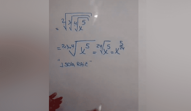 Desliza las imágenes para ver el sencillo método para solucionar este complejo problema matemático. Fotocapturas: Fiel Medina Castillo/TikTok
