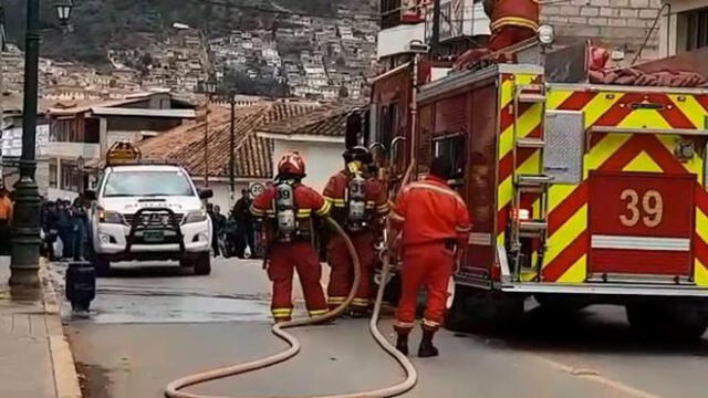 Cusco: Trabajador de pollería resulta con quemaduras en el rostro tras fuga de gas y amago de incendio [VIDEO]