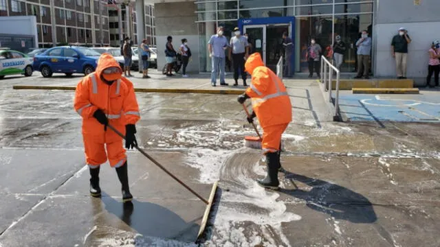 Jornadas de limpieza se replicarán en las zonas donde se concentre gran cantidad de gente. (Foto: Municipalidad de Surco)