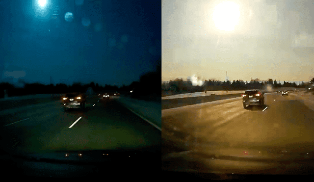 El increíble video de un meteorito cayendo en la ciudad de Detroit