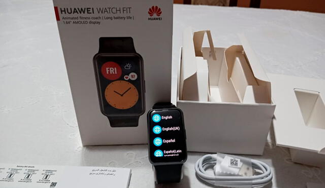 El Huawei Watch Fit es compatible con los teléfonos Android e iPhone. Foto: Jose Santana
