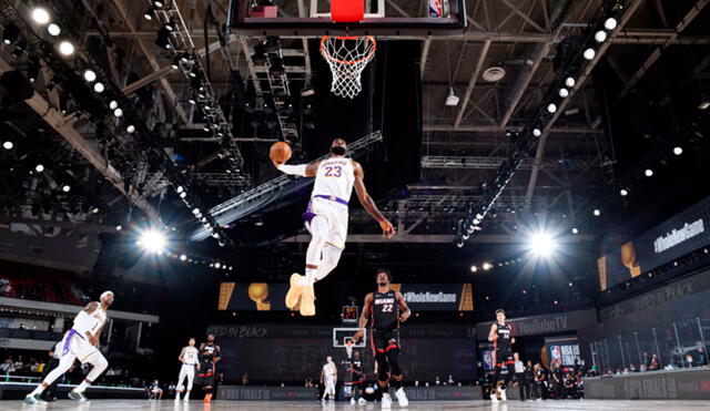 Ángeles Lakers viene enfrentando a los Miami Heat por el sexto game. Foto: NBA