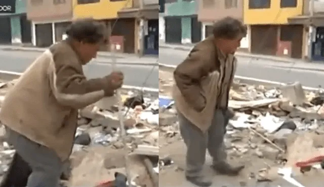 VES: padre de 80 años que vive en la calle fue abandonado por sus hijos [VIDEO]