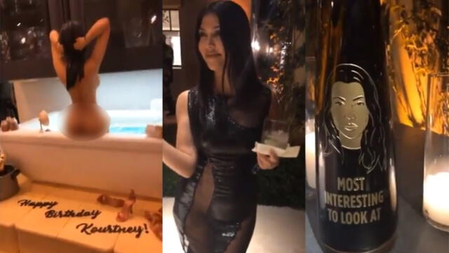 Kourtney Kardashian festejó 40 años con desenfrenada fiesta y polémico desnudo