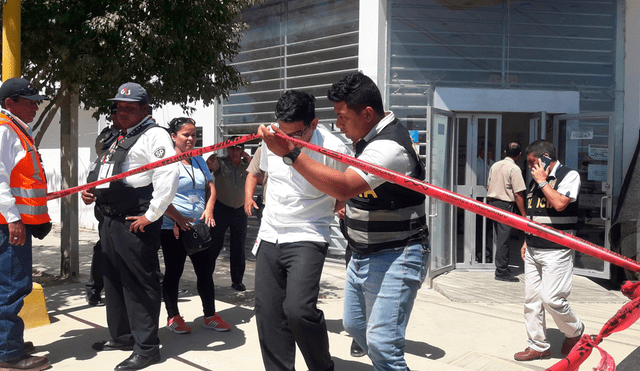 Piura: en medio de protestas se realizan diligencias de asalto a Banco de la Nación 