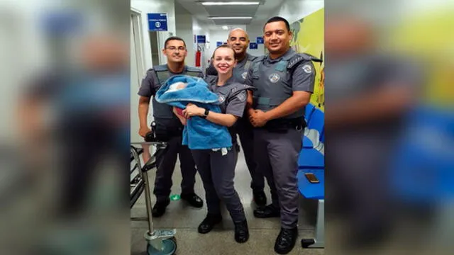Policías rescatan a bebé abandonada dentro de una alcantarilla